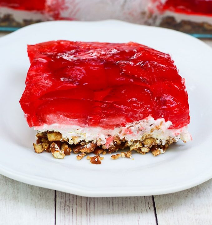 strawberry and pretzel salad