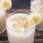 Banana agua fresca or agua de platano is one of the most delicious beverages you will ever try. It's perfect during the hot summer months and kids love it!