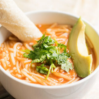 Sopa de Fideo is a yummy Mexican noodle soup. This soup is perfect for lunch or as a light dinner. It's also a cheap meal!