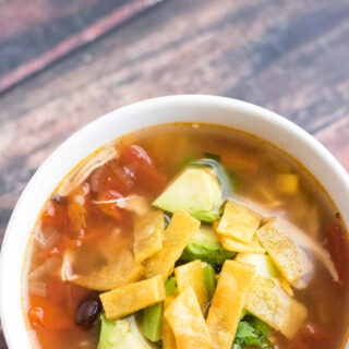 easy chicken tortilla soup
