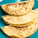 These cheese quesadillas make for an awesomely cheap snack! They are easy to make and have only two ingredients!