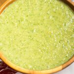 salsa verde goes perfectly with all of your favorite mexican dishes such as tamales, tacos, enchiladas, gorditas and more!