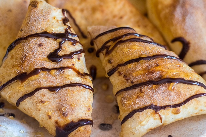 sopapillas with honey and chocolate