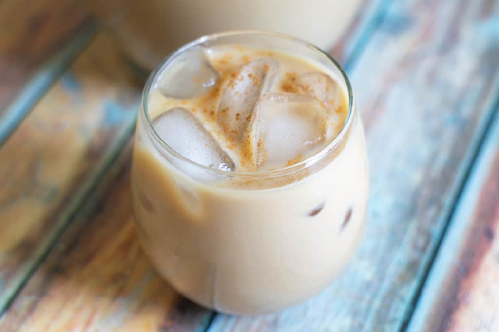 iced coffee in a glass