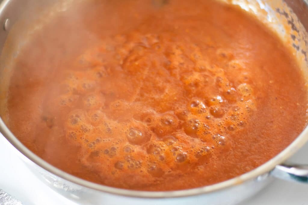 red salsa for chicharrones.