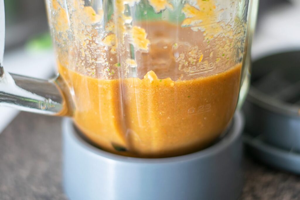 blended salsa for eggs