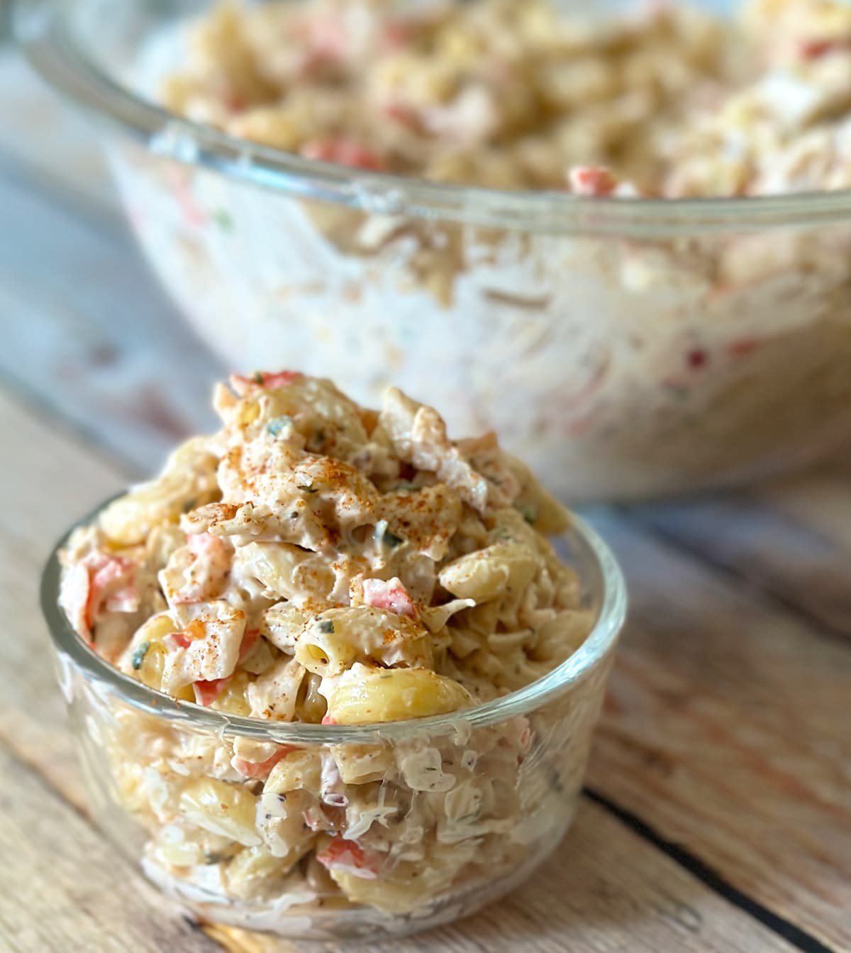 Crab Macaroni Salad Recipe - Thrift and Spice