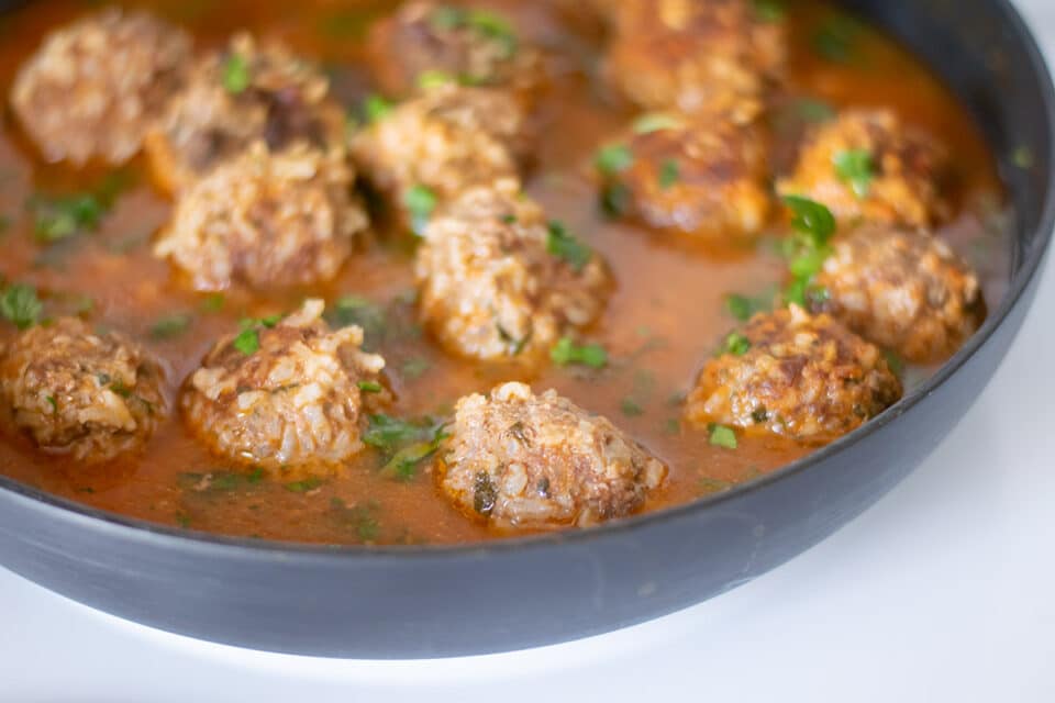 Albondigas Mexicanas (Mexican Meatballs) - Thrift and Spice