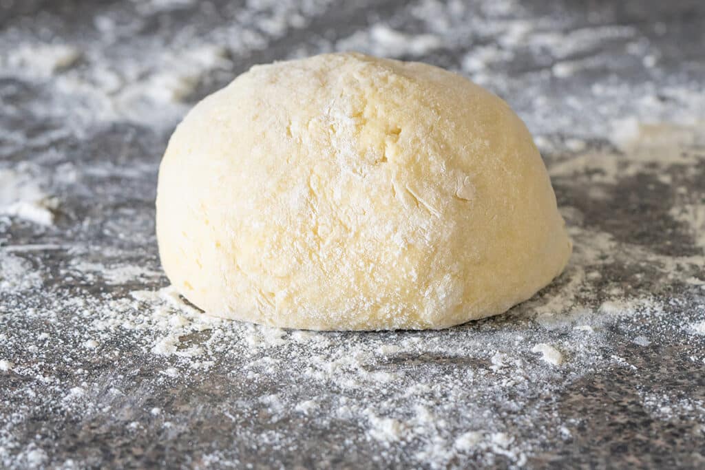 Ball of dough for gnocchi
