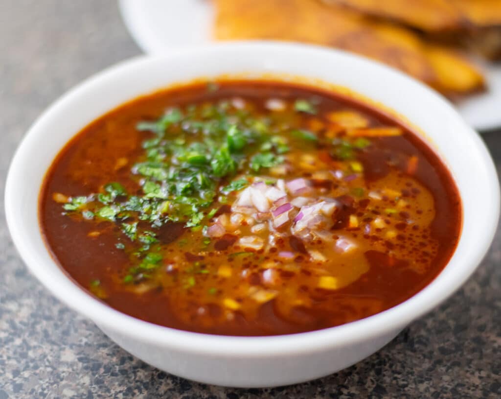 birria de res in a bowl.