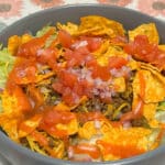 A bowl of Dorito taco salad.