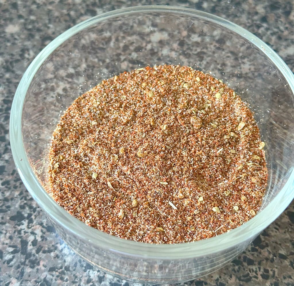 Taco seasoning in a bowl.