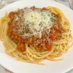 Homemade meat sauce for pasta